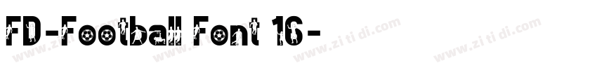 FD-Football Font 16字体转换